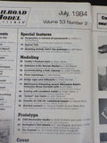 Railroad Model Craftsman Magazine 1984 July Amtrak Modeling Build produce shed C