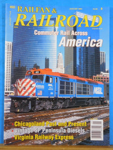 Railfan & Railroad Magazine 2004 Jan Chicagoland Past & Present Virginia RY Expr