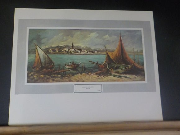 Renaissance Lithographic Print Julio Cortes Ballesta Marina Lithographic