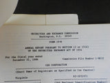 CSX Corporation Annual Report 1984 + Map reprint in FOLDER