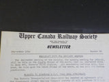 Upper Canada Railway Society Newsletter #56 September 1950  CPR articulated loco