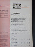 Model Trains 1956 October Freight and Passenger Station Painting & lighting Flag