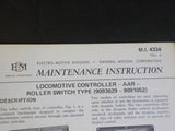 EMD Maintenance Instructions MI 4334 Rev A Locomotive controller AAR roller