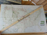 Map Burlington Northern 1981 Feb United States Map folded