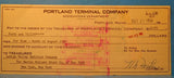 Check Portland Terminal Co Check 1958 Oct 21 Lehigh Valley