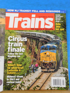 Trains Magazine 2017 August Circus train finale Louisville & Indiana Bella OH