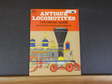 Antique Locomotives Coloring Book 43 outstanding drawings
