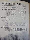 Railroad Magazine 1962 December V74#1 Seven Cars Painted Black Locomotives on Pa