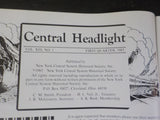 Central Headlight 1983 First Quarter NYC HS Western Rail Road Survey selection