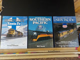 Illustrated History of the American Railroad 3 volume set ATSF SP UP Slip Cover