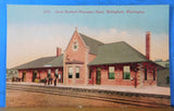 Postcard Great Northern Passenger Depot Bellingham Washington