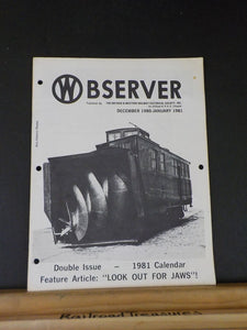 O&W Observer 1980 December 1981 Jan Double Issue Look out for Jaws