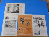 Ads Santa Fe Railway Lot #9 Advertisements from various magazines (10)