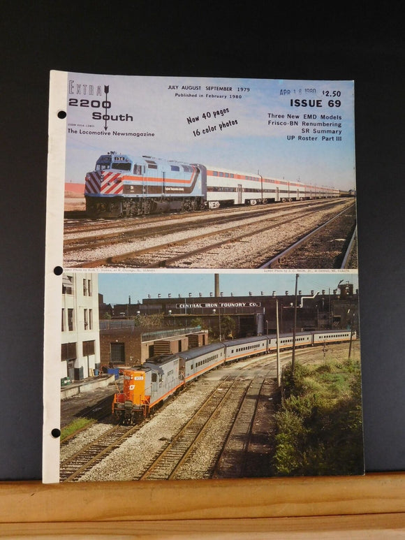 Extra 2200 South #69 1979 July Aug Sept Frisco BN Renumbering