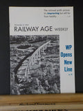 Railway Age Weekly 1962 November 5 WP opens new line Diesel ydraulics