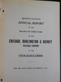 Chicago Burlington & Quincy Railroad Company Annual Report 1927 Foldout map