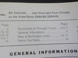 Burlington Public Timetable 1967 October 29 Burlington Route