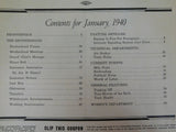 Locomotive Engineers Journal 1940 January Employee Magazine Intricate Signaling