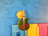 Jaycees New Jersey Atlantic City Redhead in red bikini  dice sun pin
