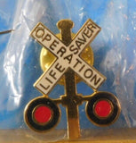 Lapel Pin Operation Life Saver Railroad Crossing Lapel Pin