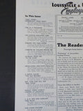 Louisville & Nashville Employee Magazine L&N 1954 July