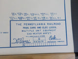 Blueprint PRR Passenger cars & Electric Locomotives MU Equipment cab hea 443679