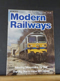 Modern Railways 1988 January Moving Mountains by Rail