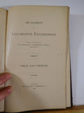 Elements of Locomotive Engineering Tables and Formulas Vol 4 1897 HC