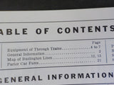 Burlington Route System Public Timetable 1961 May-October