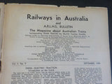 Railways in Australia & ARLHS Bulletin 1949 September Vol 2 #9 Tram Tracks