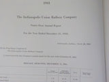 Indianapolis Union Ry Co Annual Report 1941 91st annual report