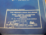 Blueprint PRR Diesel-Electric Electric Locos Air Brake S-40