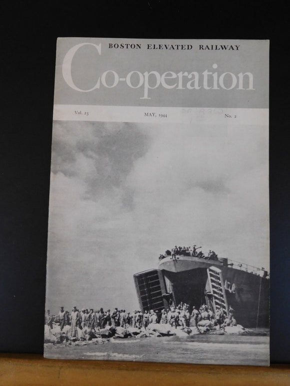 Boston Elevated Railway Co-operation 1944 May Employee Magazine