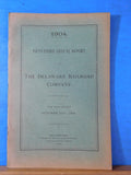 Delaware Railroad Company Annual report 1904 October 31