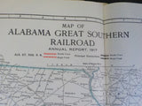 Alabama Great Southern Railroad Company Annual Report 1917 40th June 30 MAP