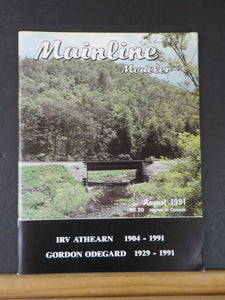 Mainline Modeler 1991 August Railroad  crossovers and targets KY river Bridges