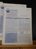 News from the National Association of Railroad Passengers 1983 Lot of 10: