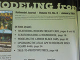 RailModel Journal 2007 January Trees Weathering modern freight cars Roundhouse