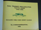 Rail Transit Philadelphia the PTC Years 1940-1968 by Vible & Elsner SC loose map