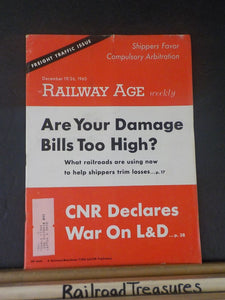 Railway Age 1960 December 19 / 26 Weekly Freight traffic issues