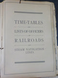 Official Railway Guide 1923 January   VERY FRAGILE NO COVERS