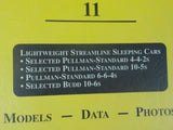 Railway Prototype Cyclopedia Volume 11 Lightweight streamline sleeping cars