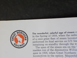 Great Northern Railway Steam Locomotives  Form 6026 Brochure