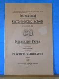 ICS Practical Mathematics 1620 3 booklets  International Correspondence Schools