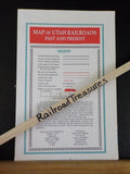 Map of Utah Railroads Past and Present 1996   folded