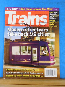 Trains Magazine 2014 July Modern streetcars take back US Cities Aux power units