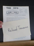 RPO, The Old Smokey Railway Museum Newletter  1981-1982 Various issues LOT of 5