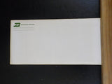 Map Burlington Northern Wyoming State Railroad Map 1983 August