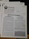 News from the National Association of Railroad Passengers 1987 COMPLETE YEAR Lot
