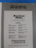 Railroad Model Craftsman Magazine Bound Volume 64 June 1995 - May 1996